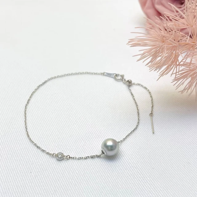 日本akoya海水有核18k金珍珠項鏈頸鏈鎖骨鏈毛衣鏈送人秋冬顯白禮 歷史價格詳細信息