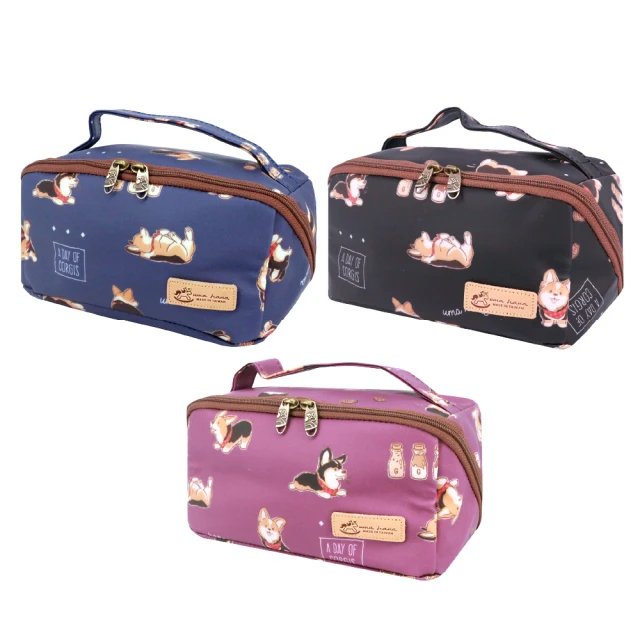 【uma hana】紅領柯基台灣製旅行化妝包防水的大開口化妝包(化妝包/收納包/旅行包/防水包) 歷史價格詳細信息