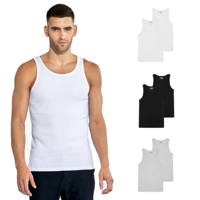Bread&Boxers 兩件組 Tank 有機棉男用背心(黑/白) 無袖 背心 內衣 多件組 禮盒 素面 有機棉 送禮 歷史價格詳細信息