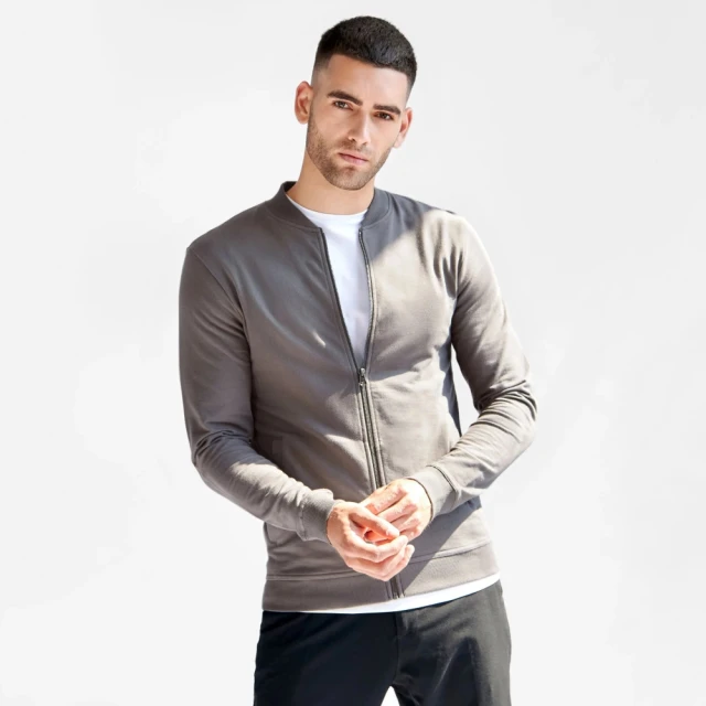 Bread & Boxers Jersey Jacket 男用純棉外套（兩色） 黑／灰　飛行外套　運動外套　春裝 歷史價格詳細信息