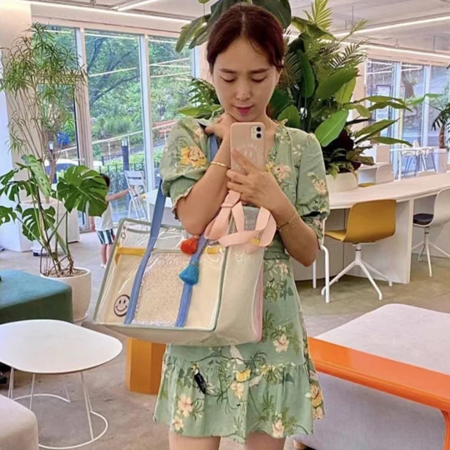 ????????防水手提袋 沙灘袋 防水袋 大容量防水包 PVC沙灘包 透明手提袋 果凍包 泳池包 海邊 戲水包-予你優選 歷史價格詳細信息