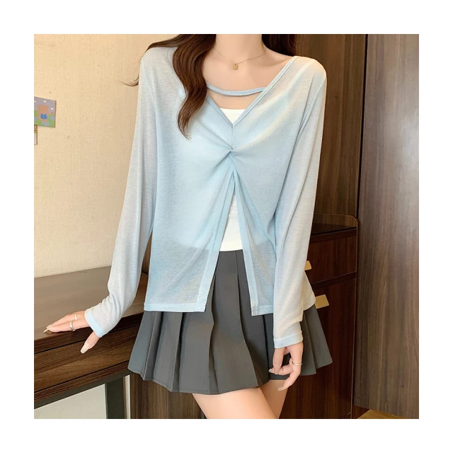 防曬 現貨  防曬 女穿帶帽夏季2024新款UPF50穿防紫線薄款罩 歷史價格詳細信息