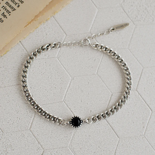 復古泰銀黑暗之魂戒指 仿黑瑪瑙開口男戒指個性潮流四爪寶石男戒-哈囉好物 歷史價格詳細信息