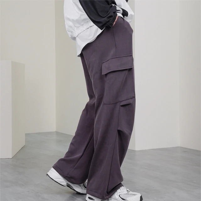 【AMERO】男女裝 休閒棉長褲 不收邊設計 寬鬆版型 情侶裝 歷史價格詳細信息