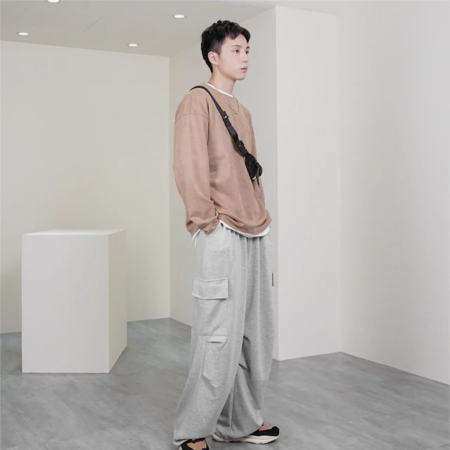 【AMERO】男女裝 工作休閒褲 彈力 水洗 拼接側邊撞色條 情侶款 共三色 歷史價格詳細信息