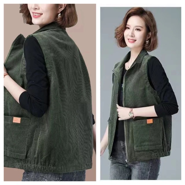 【背心外套】燈芯絨立領棉馬甲背心男加肥加大碼潮流寬松秋冬季裝棉服外套港風 歷史價格詳細信息