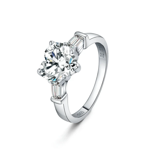 莫桑鑽寶2克拉18k真金卡迪牛頭莫桑石墜子配18K金包厚白金鏈子媲美真鑽厚實墜檯八心八箭摩星鑽 附權威證書保卡保證過測鑽 歷史價格詳細信息