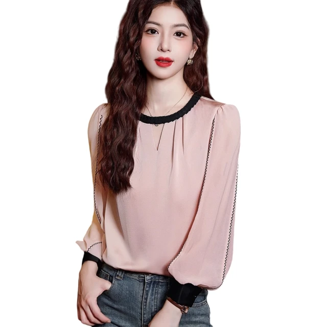 雪紡襯衫女長袖 早春秋新款 甜美泡泡袖收腰 顯瘦短版 韓版方領上衣~CoCo服飾 歷史價格詳細信息