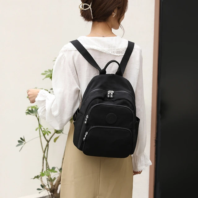 日系尼輕量戶外斜背包2024新款大容量網兜通勤包休閒運動斜背包女-李李 韓國女裝 歷史價格詳細信息