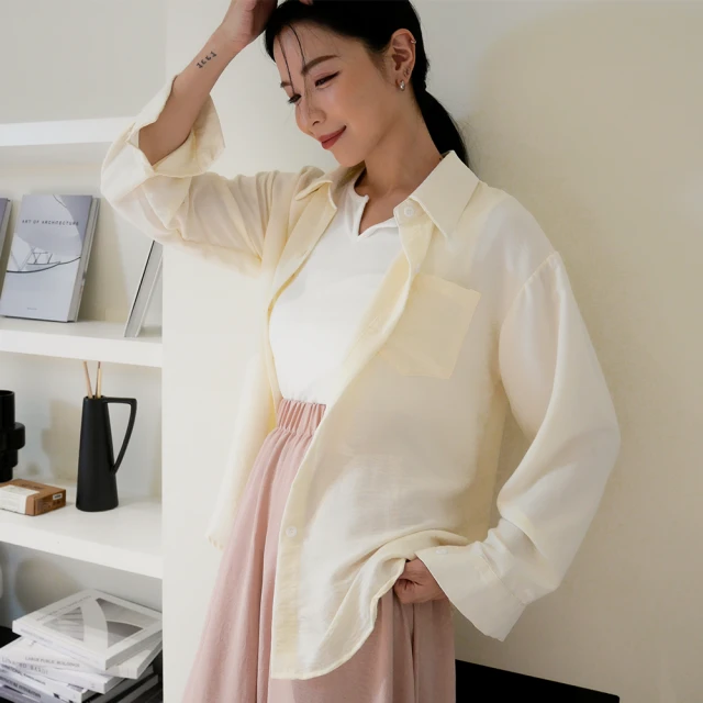 【TATA】翻領薄長袖襯衫式外套(S~XL) 歷史價格詳細信息