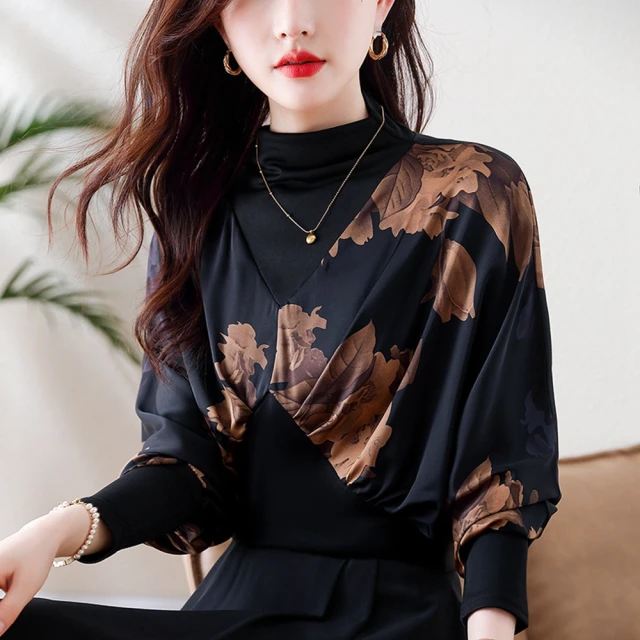 【Paiya 派亞】新中式國風假兩件針織開衫女秋冬新款旗袍領盤扣上衣毛衣外套(均碼M-2XL可穿) 歷史價格詳細信息