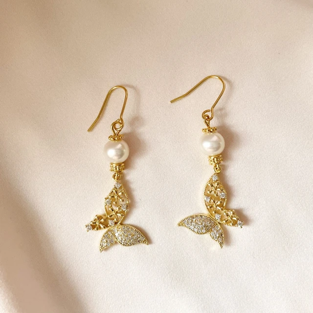 【Elegant 珍愛宣言】朝露小花朵天然珍珠耳環(珍珠耳環) 歷史價格詳細信息