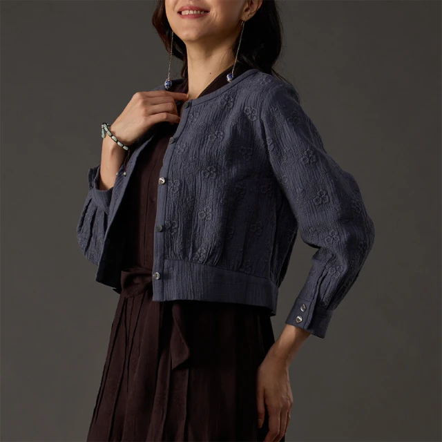 古典美 前開刺繡衣【62044】/茶禪服/棉麻/中國風 歷史價格詳細信息
