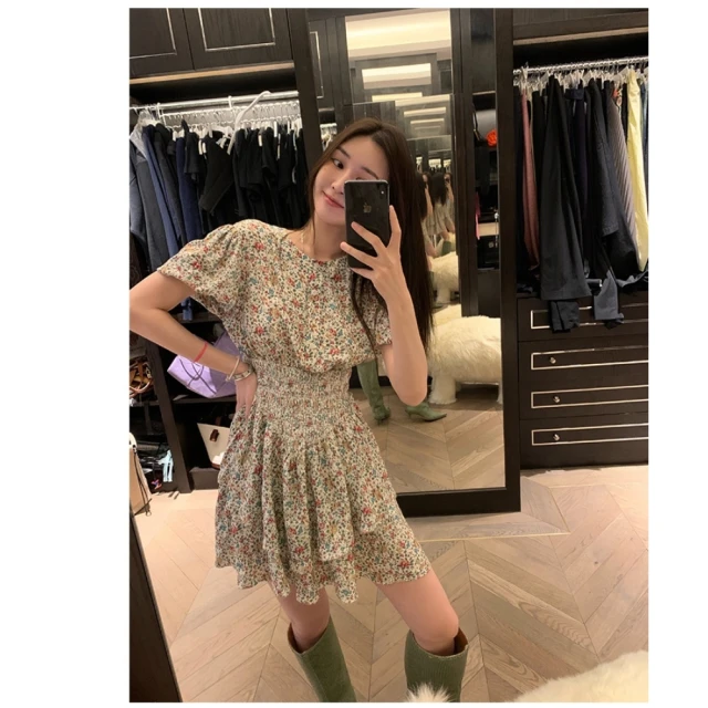 少女碎花2021新款泳衣女泡溫泉遮肚顯瘦連身保守網紅ins風性感  露天市集  全台最大的網路購物市集 歷史價格詳細信息