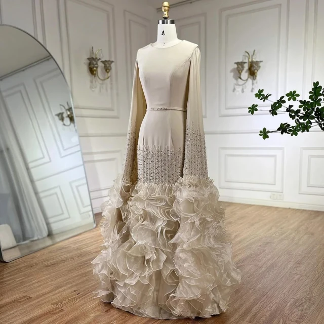 【女神婚紗禮服】輕奢優雅女伶飄紗肩帶串珠雕花A字晚禮服LA72520仙女粉(婚宴派對晚會 拉鍊款晚禮服) 歷史價格詳細信息