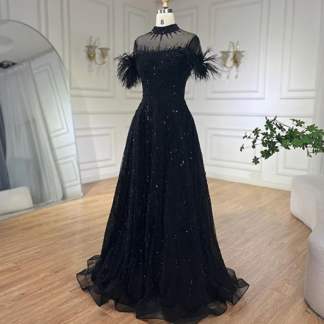 【女神婚紗禮服】時尚玻璃水晶削肩長袖側開叉曲線長裙晚禮服LA72371晶鑽黑(派對主持晚會 拉鍊款晚禮服) 歷史價格詳細信息