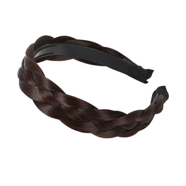 魚骨辮假髮麻花辮子髮箍帶齒防滑外出髮箍壓發頭箍髮飾女頭飾 歷史價格詳細信息