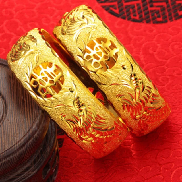 龍鳳手鐲款奶奶9999純銀實心足銀寬銀鐲子女銀飾媽媽生日禮物 歷史價格詳細信息