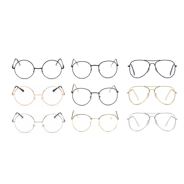 【ENANSHOP 惡南宅急店】鉚釘半框眼鏡 韓版平光眼鏡 黑框眼鏡-0028M 歷史價格詳細信息