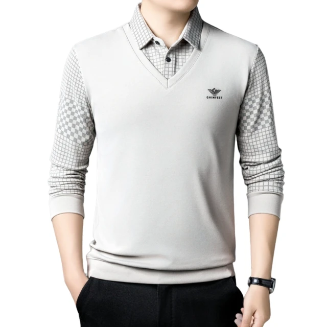 polo衫假兩件衛衣女超火cec春秋新款潮韓版寬松爆款上衣長袖外套-餘登米女裝 歷史價格詳細信息