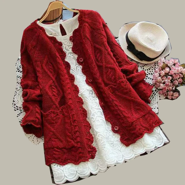 針織外套 日系民族風圖騰寬鬆開襟針織外套 針織衫【TJMZ61】 現貨＋預購 Doppler 歷史價格詳細信息