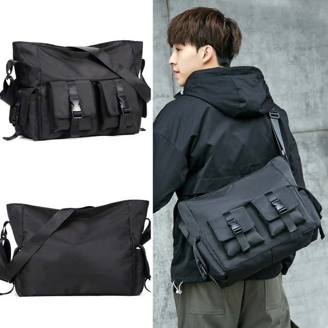 防水側背包 斜背包 郵差包 男生包包 男生斜背包 側背包 男生斜背包 平板包 簡約斜背包男時尚休閒單肩男包大容量防潑水郵 歷史價格詳細信息