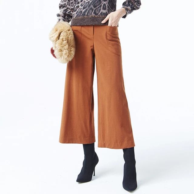 【MYVEGA 麥雪爾】口袋剪接雞眼裝飾小直筒長褲 歷史價格詳細信息