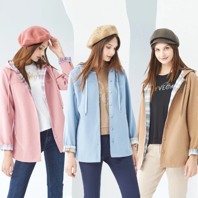 格紋外套 格子連帽毛呢外套男男生夾克 男外套 外套男  格子外套(cwhfizze-港仔男裝 歷史價格詳細信息