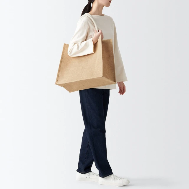 【MUJI 無印良品】黃麻收納袋/圓形 約直徑35*高38cm 歷史價格詳細信息