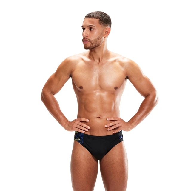 【SPEEDO】男 運動三角泳褲 Boom Logo Splice 海軍藍/藍 黑灰SD812824 歷史價格詳細信息