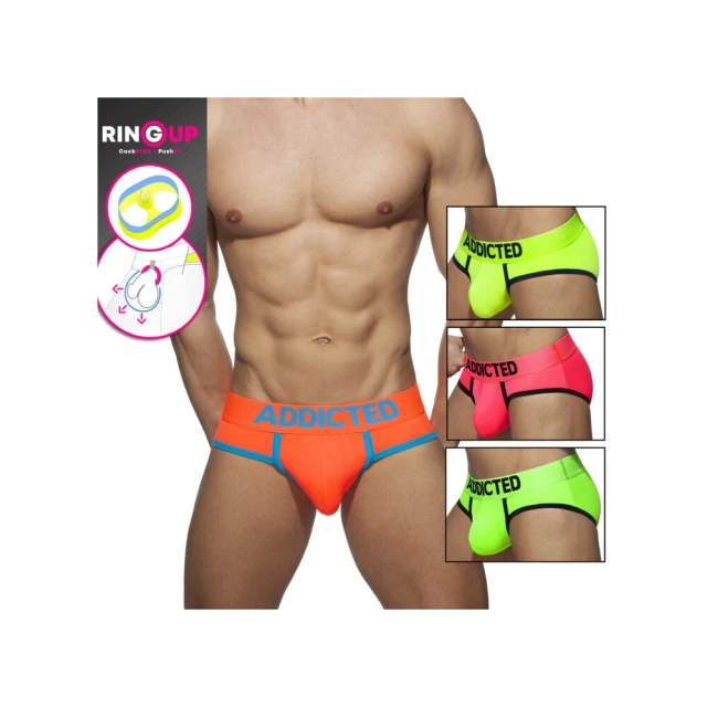 ADDICTED 提睪環螢光三角內著泳褲 兩用 螢光黃 粉 橘 綠 AD917 亮色 夏天 性感 派對 運動【哈利男孩】 歷史價格詳細信息