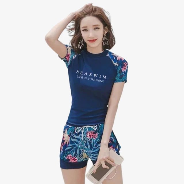 【SEASONS BIKINI】短袖連身美背泳衣 -101 歷史價格詳細信息