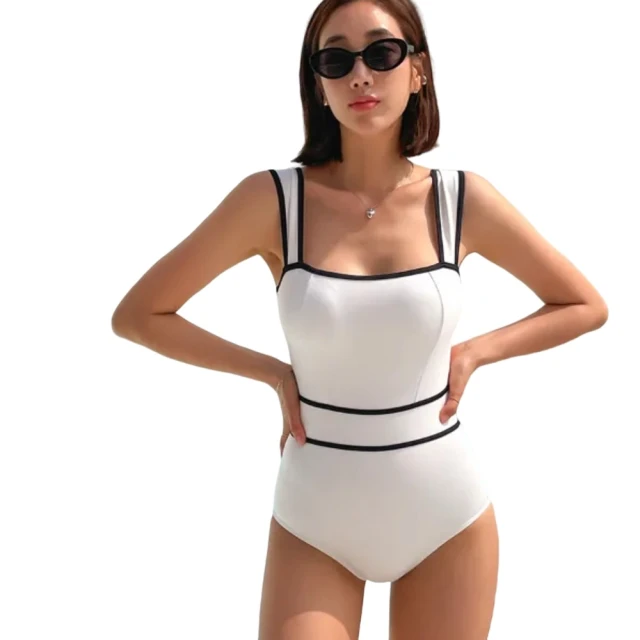 【SEASONS BIKINI】遮肉顯瘦撞色長袖泳衣 -51 歷史價格詳細信息