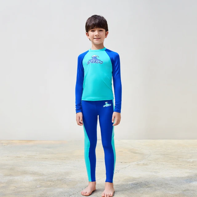 SPEEDO 男孩 長袖防曬衣 黑/波光藍 歷史價格詳細信息