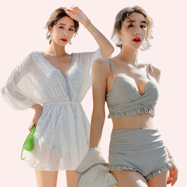 【mystic 神秘者】女泳裝 三件式 多件式 大尺碼泳衣 運動風渲染字母短褲三件式泳衣(黑色 M-3XL) 歷史價格詳細信息