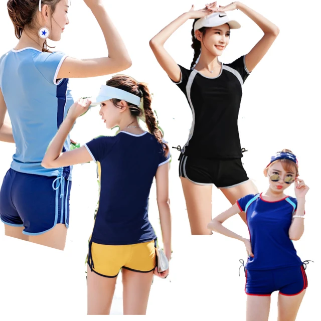 【泳衣果】泳裝女泳裝喬伊網眼二件式M-3L短褲泳裝 歷史價格詳細信息