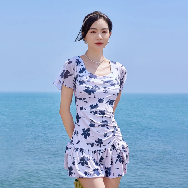 【STizi 史堤茲 】連身款泳衣 平角褲/可拆裙裝 保守款式 修身顯瘦 溫泉款 女泳衣 女泳裝(456) 歷史價格詳細信息