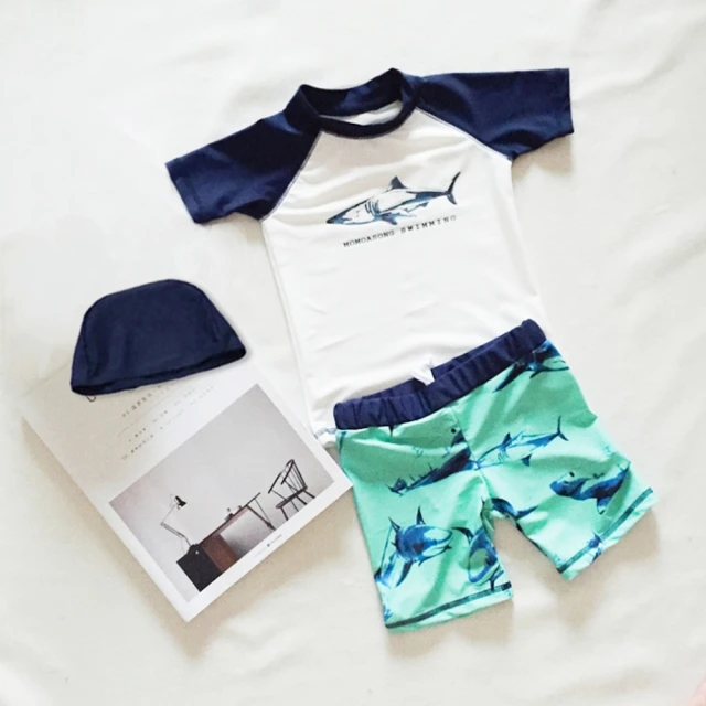 【橘魔法】鯊魚 恐龍 貼身鬆緊褲頭泳褲(泳裝 玩水褲 小童 夏天 海邊 戲水 游泳) 歷史價格詳細信息