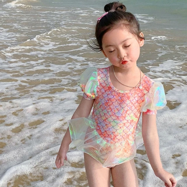 【橘魔法】彩色葉子不對稱插肩 長袖防寒衣+短泳褲+長泳褲(三件式 親子款防曬泳衣 泳裝 龜背芋圖騰) 歷史價格詳細信息