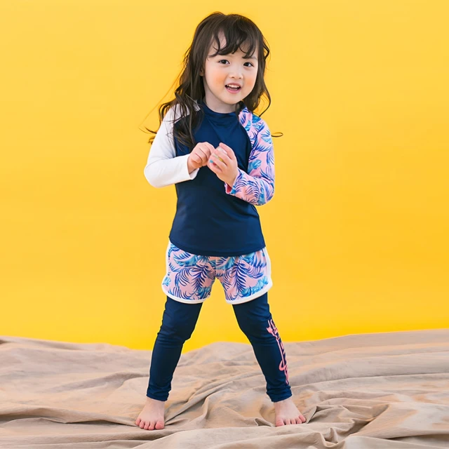 女童泳衣中大童防曬三件套遊泳衝浪服兩件式長袖長褲兒童泳衣女孩 歷史價格詳細信息