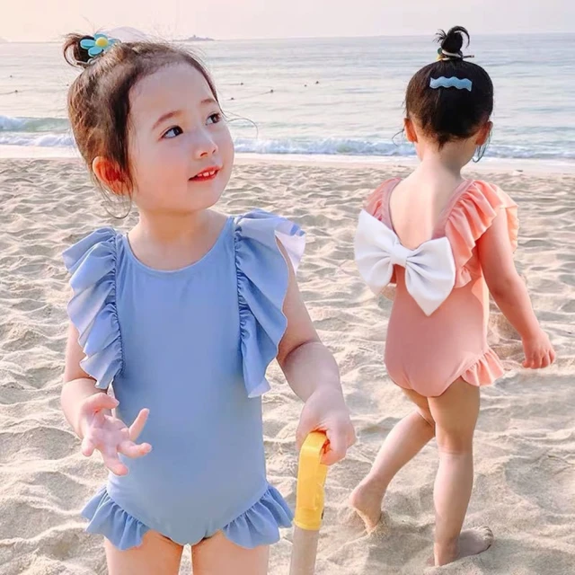 女童露背泳衣兒童防曬連身泳裝2023夏季新款中大童透氣速乾遊泳衣 歷史價格詳細信息