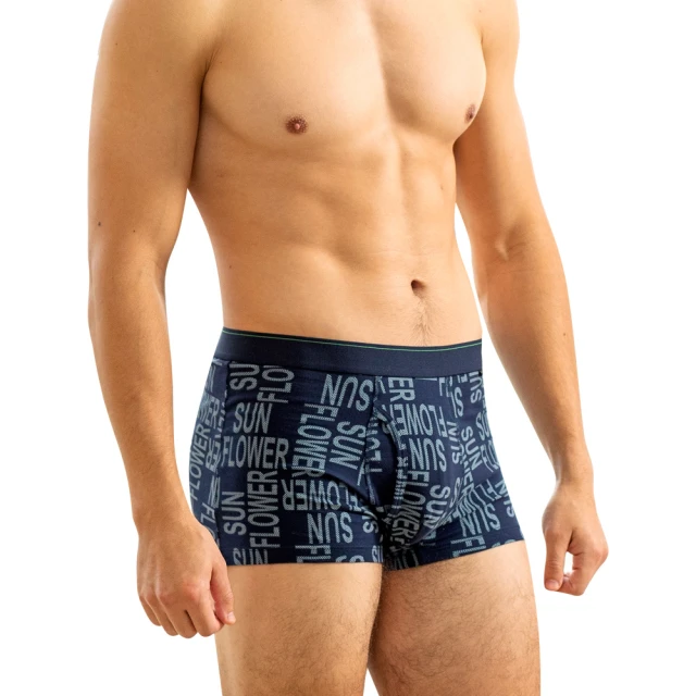 【Sun Flower三花】彈性時尚男平口褲.男四角褲.男內褲_SF經典藍 歷史價格詳細信息