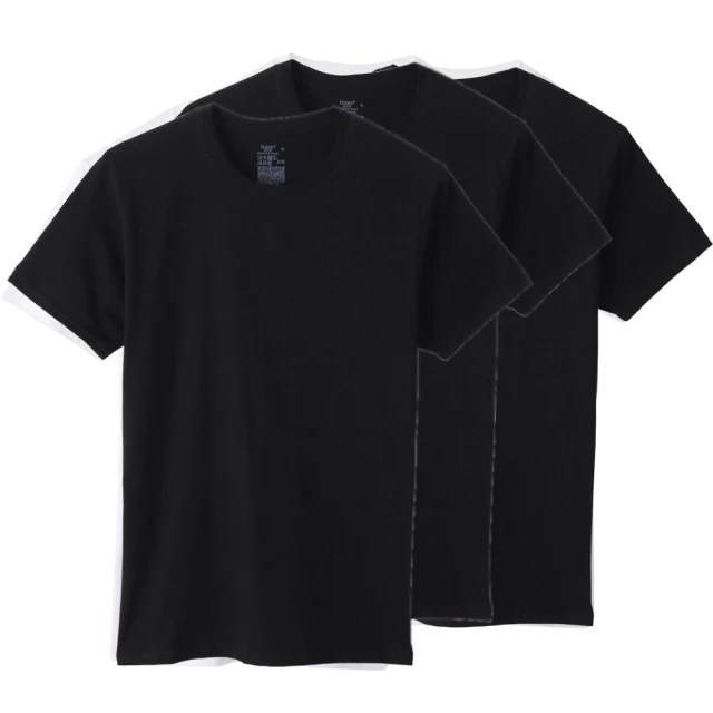 【Hanes】官方直營-BEEFY-T系列 短袖T恤內衣 經典設計款(黑色) 歷史價格詳細信息