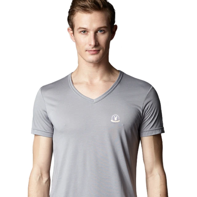 【PLAYBOY】 日本木醣醇涼感羅紋V領短袖 歷史價格詳細信息