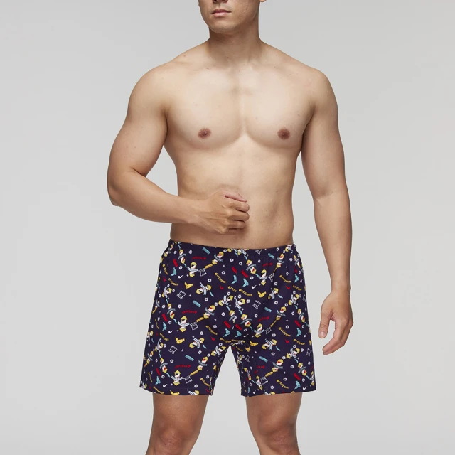 【Mr. DADADO】財氣通貫 M-3L印花四角男內褲 天然絲光棉-吸濕排汗-GHQ408BL(黑) 歷史價格詳細信息