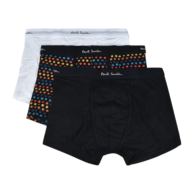 【Paul Smith】PAUL SMITH LOGO低腰棉質混紡條紋平角內褲三件裝(男款/多色) 歷史價格詳細信息