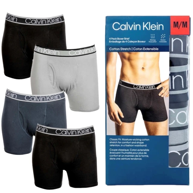 Calvin Klein 凱文克萊 4件組短版四角男內褲 CK內褲內衣(多款可選) 歷史價格詳細信息
