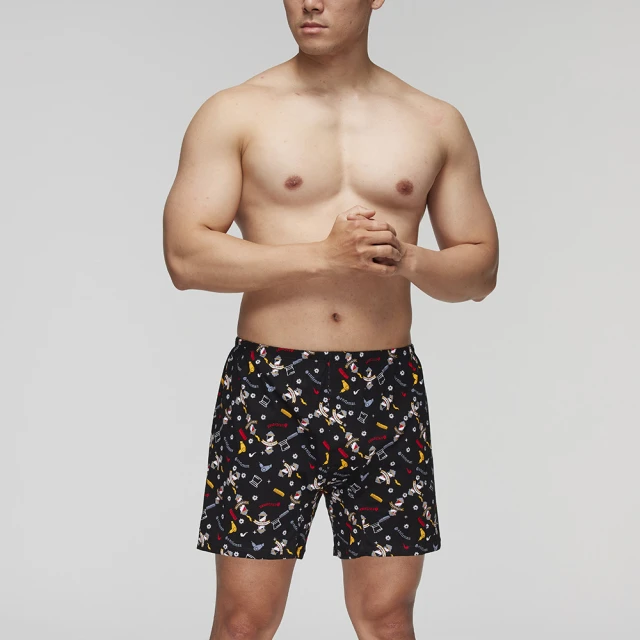 【Mr. DADADO】財氣通貫 M-3L印花四角男內褲 天然絲光棉-吸濕排汗-GHQ408BL(黑) 歷史價格詳細信息