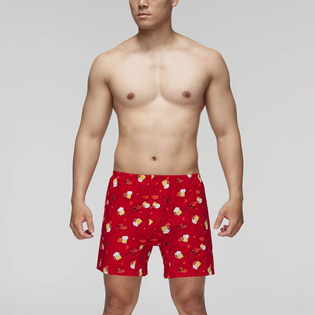 DADADO-歡慶BEER M-3L印花四角男內褲(紅) 天然絲光棉-吸濕排汗-GHQ336RS 歷史價格詳細信息