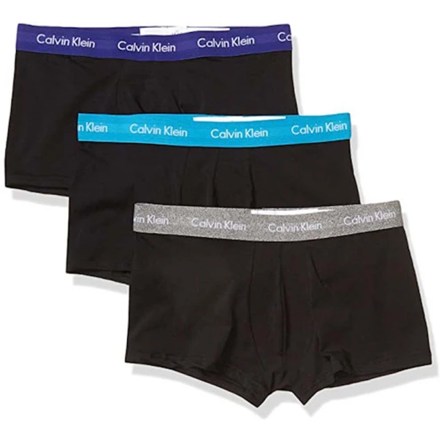 Calvin Klein 男士內褲 黑色3件組盒裝 低腰短版 平口四角褲 彈性超細纖維 速乾涼爽 CK 凱文克萊 歷史價格詳細信息